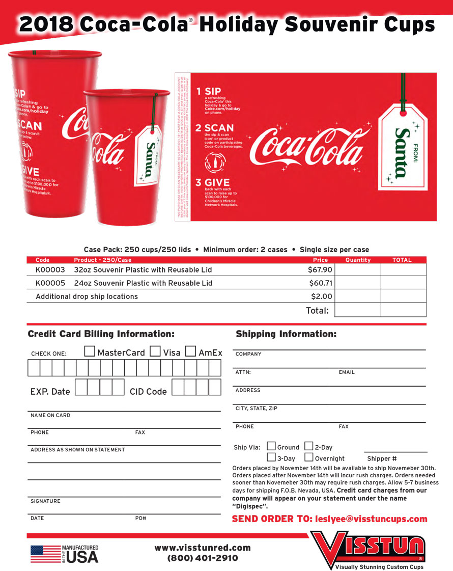 Visstun® RED Online Order Form