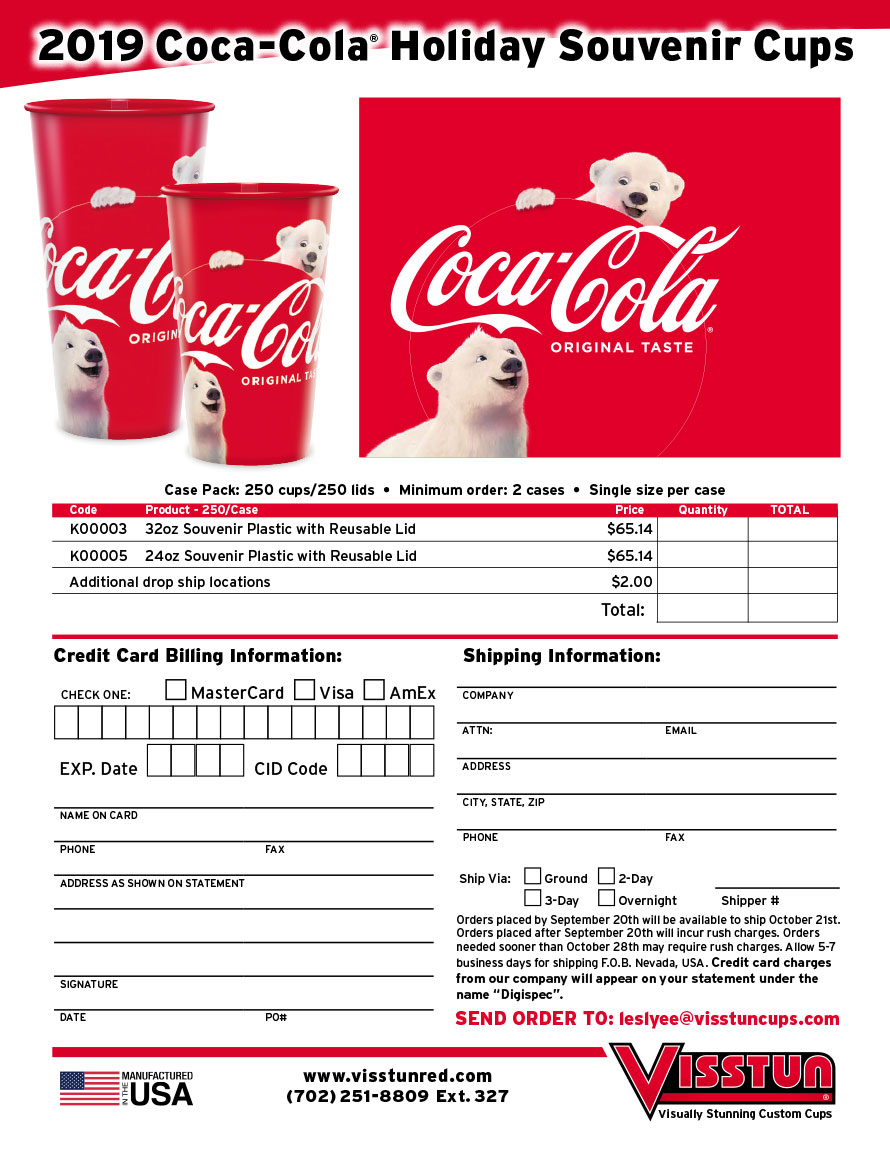 Visstun® RED Online Order Form